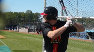 Nick Cieri drove in 2 of Maryland's first 3 runs in game one