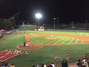 Rayne says not much has changed at Shipley Field, making it easy to remember his days on the mound there.
